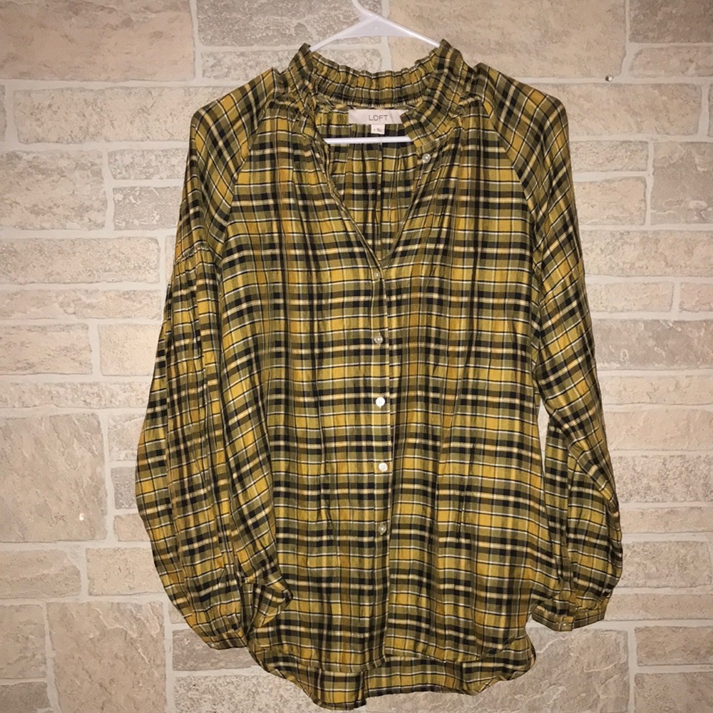✅The Loft Button Down Blouse
